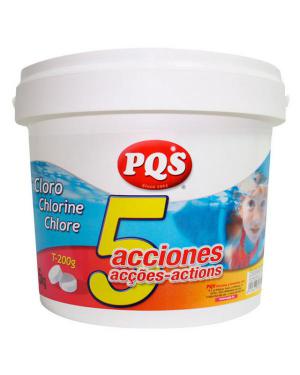 PQS CLORO 5 ACCIONES, 5KG